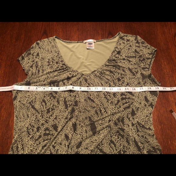 Old NavyGreen V Neck Top - Picture 7 of 8